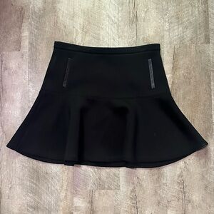 Club Monaco Neoprene Skirt with leather details